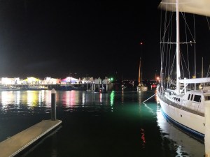 Abu Dhabi Ocean Racing arrives at the Viaduct in 2nd place.